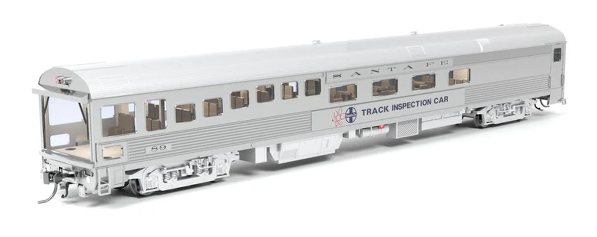 Broadway Limited 9990 ATSF Track Inspection Car ATSF #89, 1975-1982 Appearance