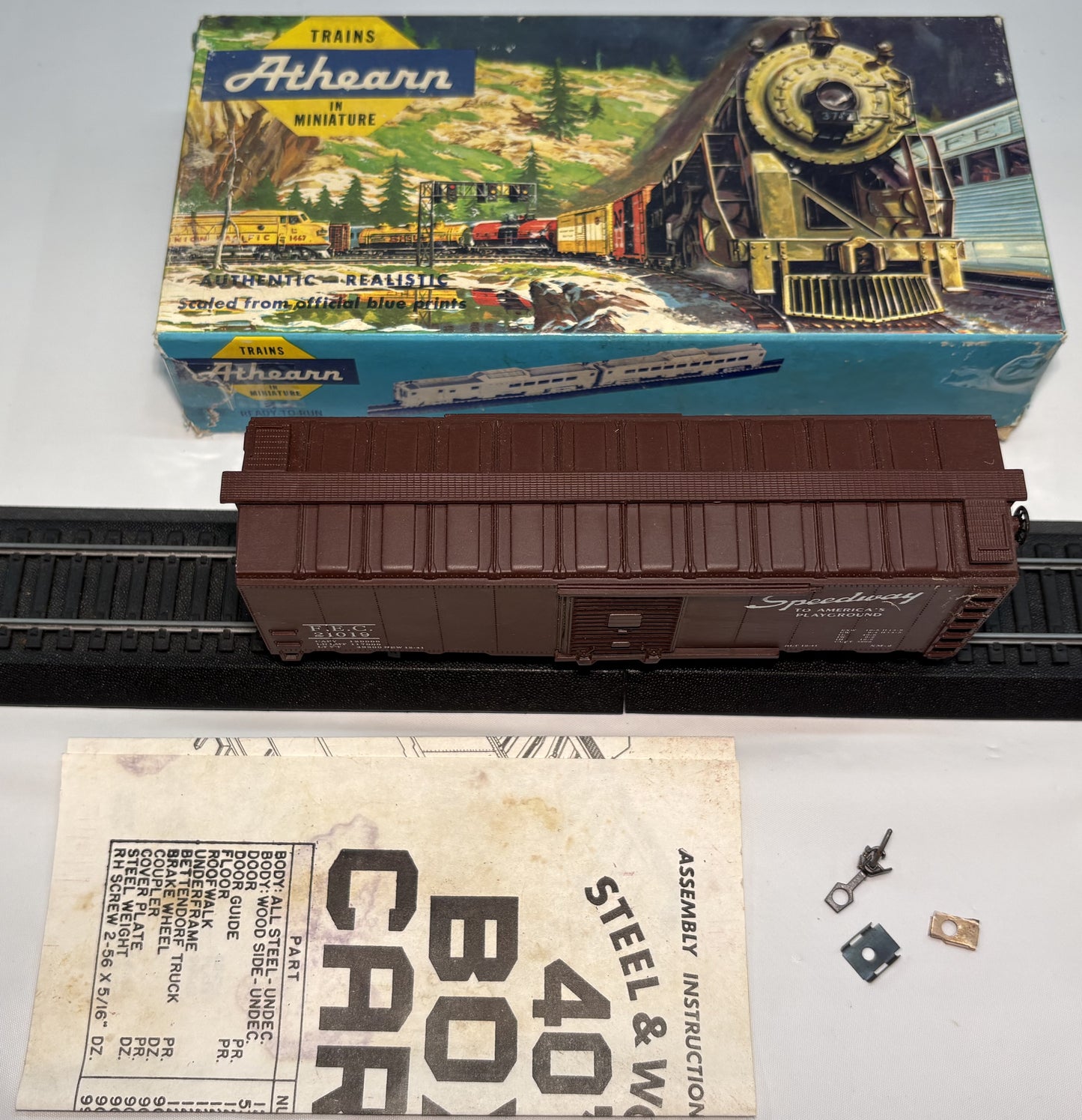 Athearn Bev-Bel 1181-1 HO Florida East Coast Box Car