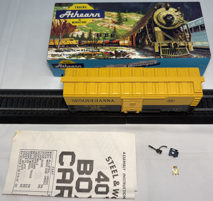 Athearn Bev-Bel 240-2 HO New York Susquehanna & Western 40' Steel Boxcar