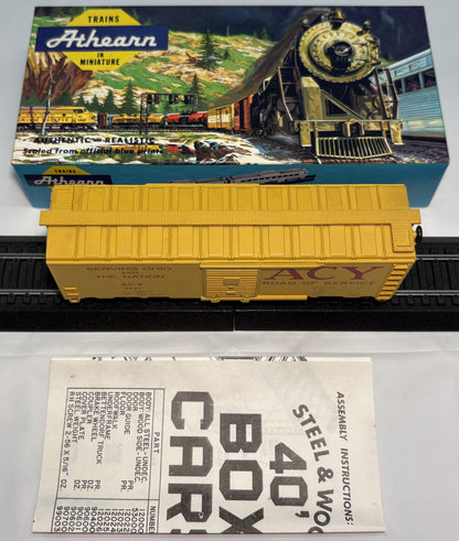 Athearn 1212 HO ACY “Road of Service” 40’ SD Boxcar