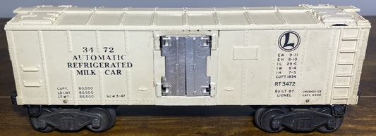 Lionel Post War 3472 Milk Car