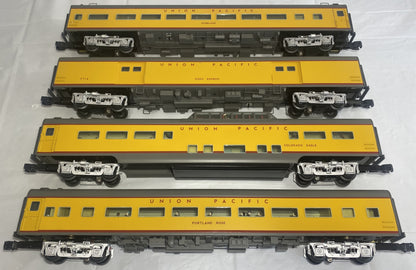 Lionel Modern 6-35415 Union Pacific 18" Aluminum Streamlined Passenger Car 4-Pack