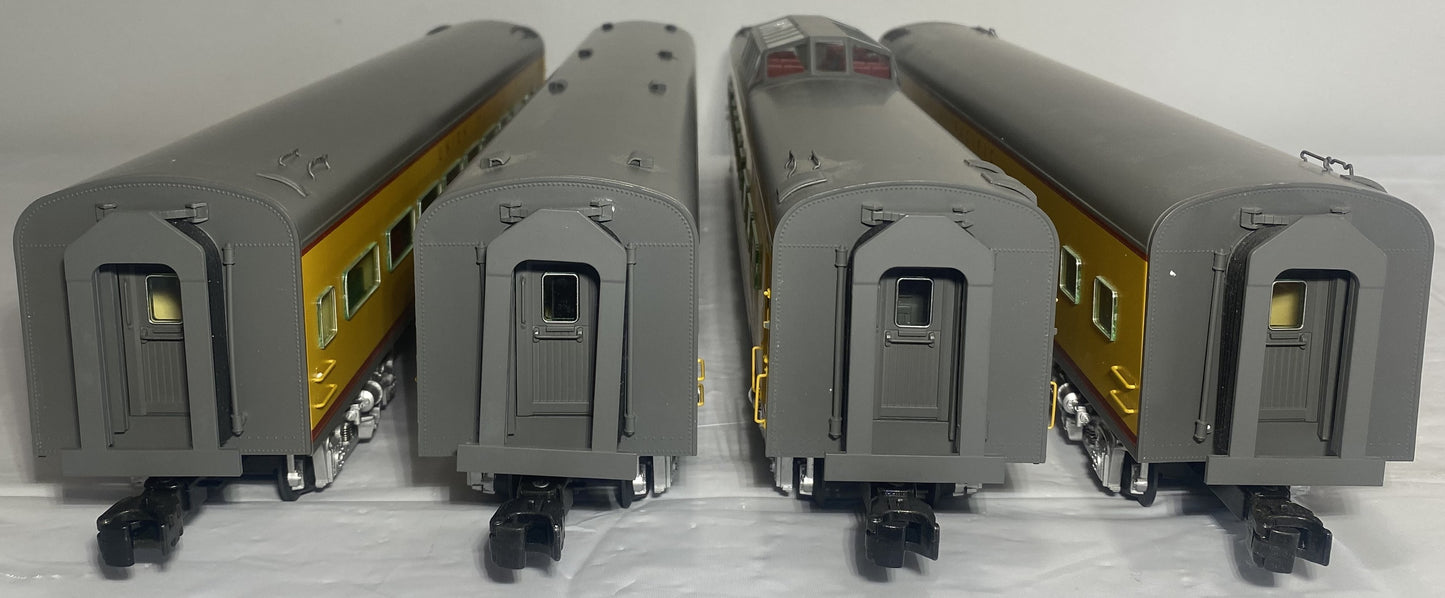 Lionel Modern 6-35415 Union Pacific 18" Aluminum Streamlined Passenger Car 4-Pack