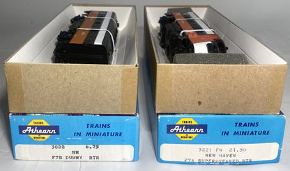 Athearn 3221 NH F7A Super Geared & 3022 NH F7B Dummy Diesel Locomotive