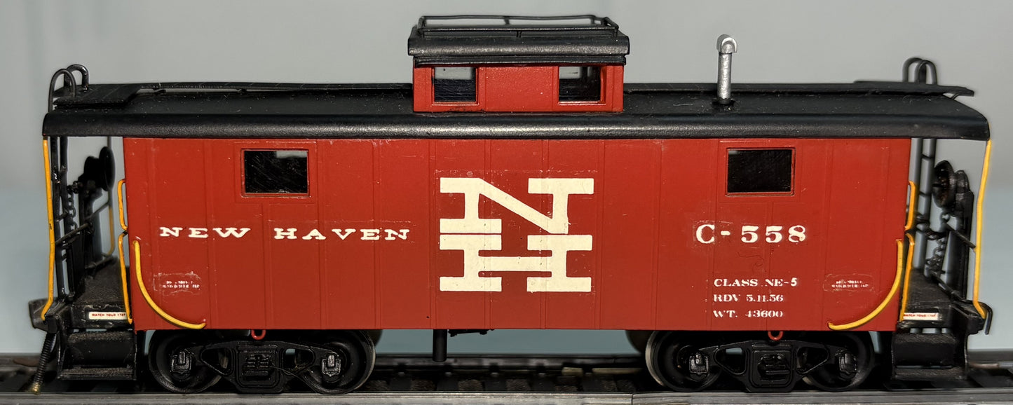Alco Models X-123 HO New Haven NE-5 Caboose #C-588 Brass