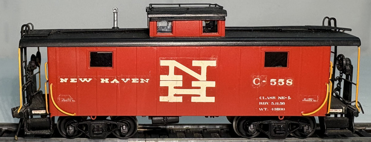 Alco Models X-123 HO New Haven NE-5 Caboose #C-588 Brass