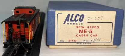 Alco Models X-123 HO New Haven NE-5 Caboose #C-588 Brass