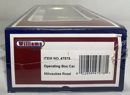 Williams 47978 Operating Box Car Milwaukee Road