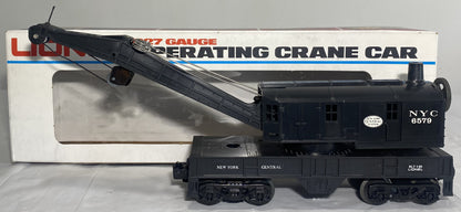 Lionel 6-6579 New York Central 4-Wheel Crane Car