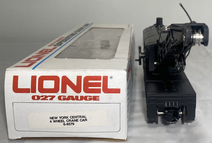 Lionel 6-6579 New York Central 4-Wheel Crane Car