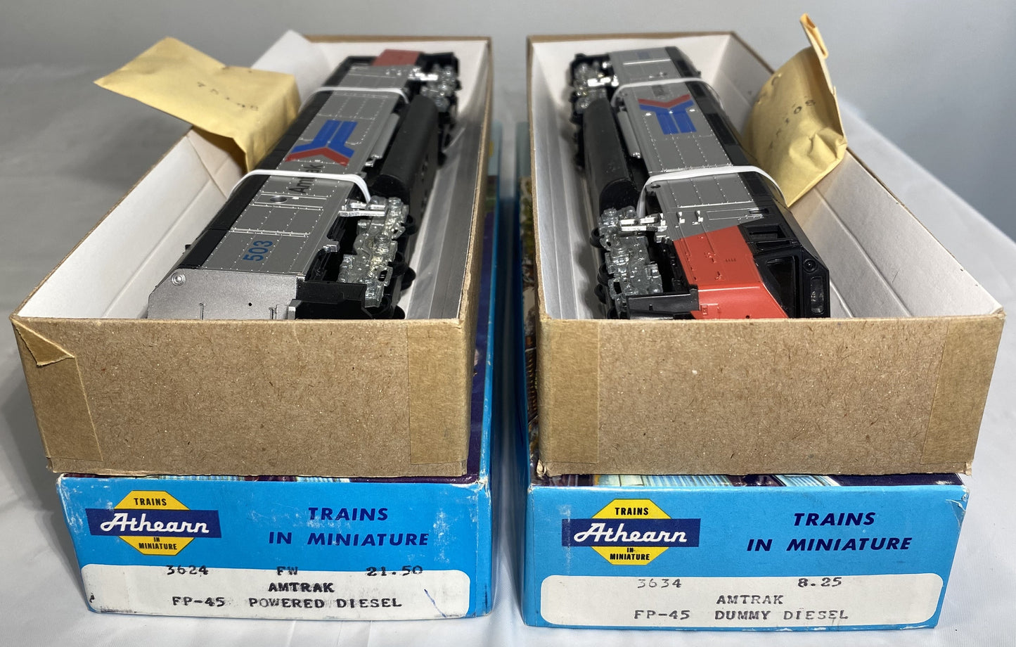 Athearn Blue Box 3634, 3624 AA Amtrak Diesel Set