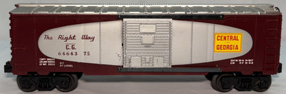 Lionel Post War 6464-375 O Gauge Central Georgia Box Car