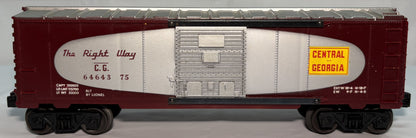 Lionel Post War 6464-375 O Gauge Central Georgia Box Car