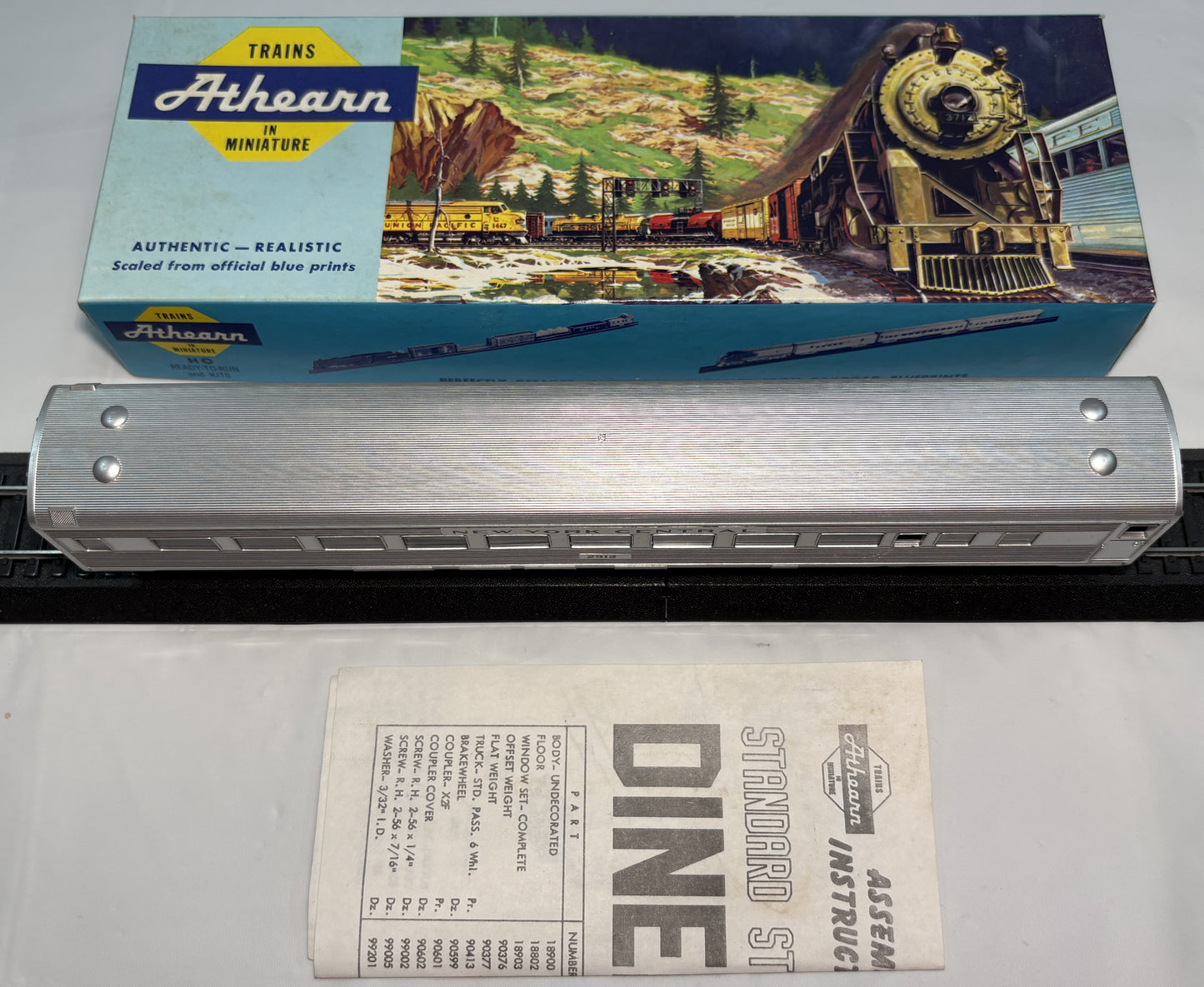 Athearn 1892 HO New York Central Dining Car Kit