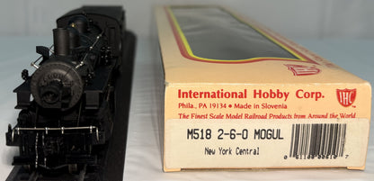 IHC M518 HO 2-6-0 New York Central Locomotive & Tender #1905