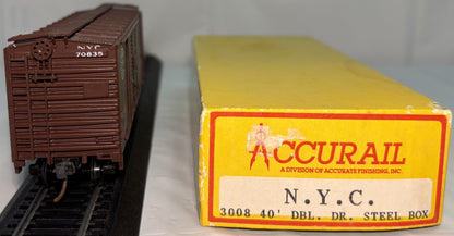 Accurail 3008 HO New York Central NYC 70835 Double Door Box Car