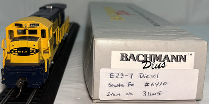 Bachmann Plus 31105 HO Santa Fe GE B23-7 Diesel Locomotive #6410