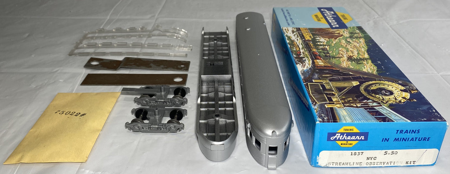 Athearn 1837 NYC Steam Line Observation Kit