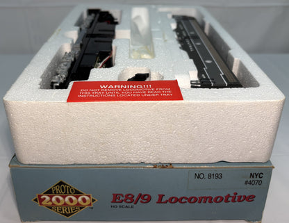 Proto 2000 Series 8193 HO Scale NY Central E8/9 Diesel Locomotive #4070