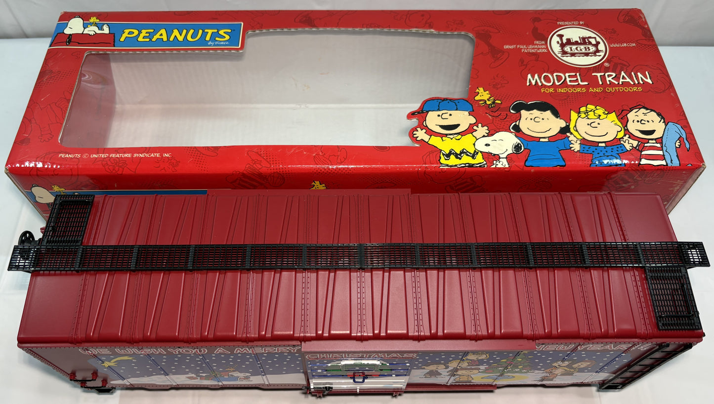 LGB 43916 G Gauge Peanuts Christmas Charlie Brown Box Car