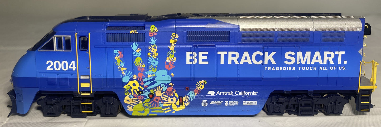 Athearn Amtrak California F59PHI #2004 "Be Track Smart" #25782