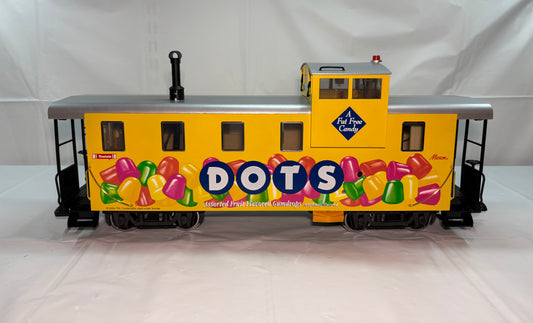 LGB 48710 G Gauge DOTS Candy Caboose (Metal Wheels)