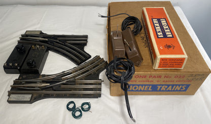 Lionel Post War 022 Remote Control O Gauge Switches, Pair C-6