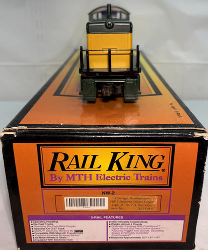 MTH 30-2139-0 O Scale Rail King Chicago & North Western NW-2 Switcher Diesel Engine 3 Rail Horn