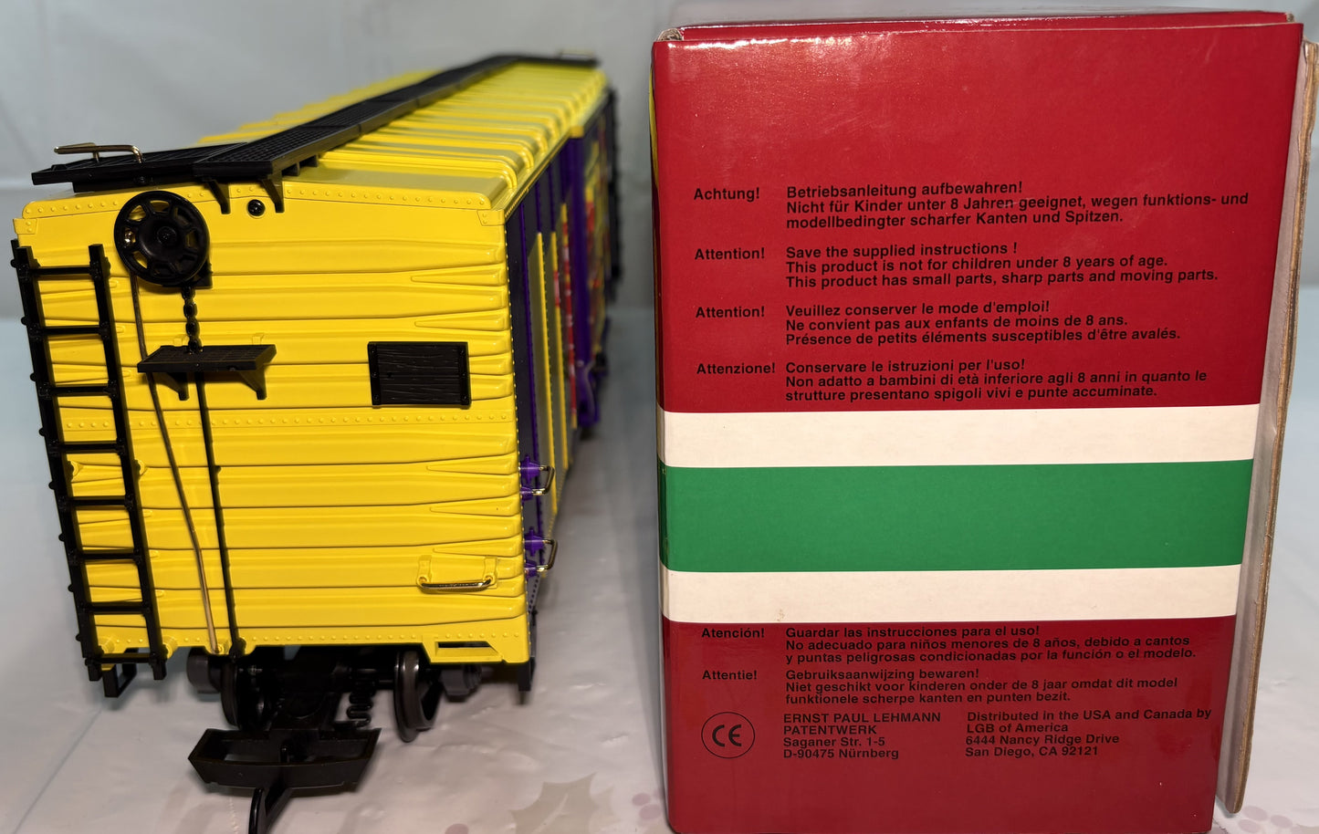 LGB 46914 G Gauge Sugar Daddy with Metal Wheels Boxcar