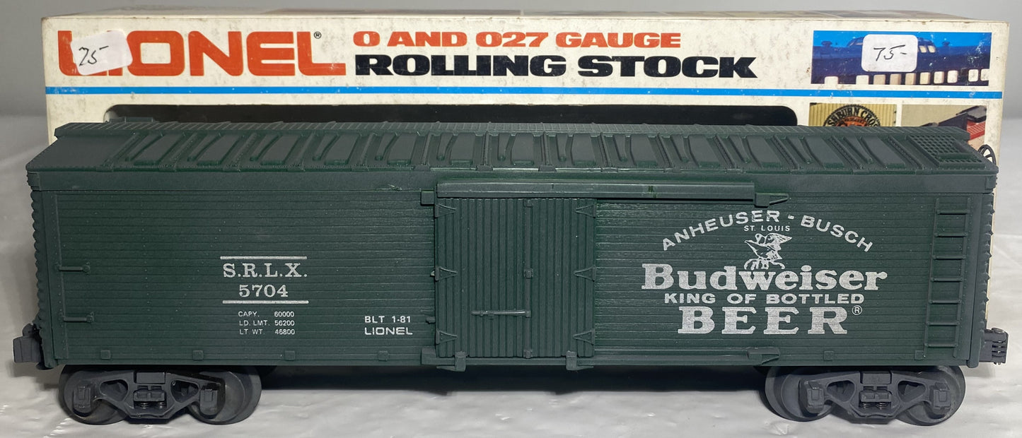 Lionel Modern 5704 Budweiser Reefer