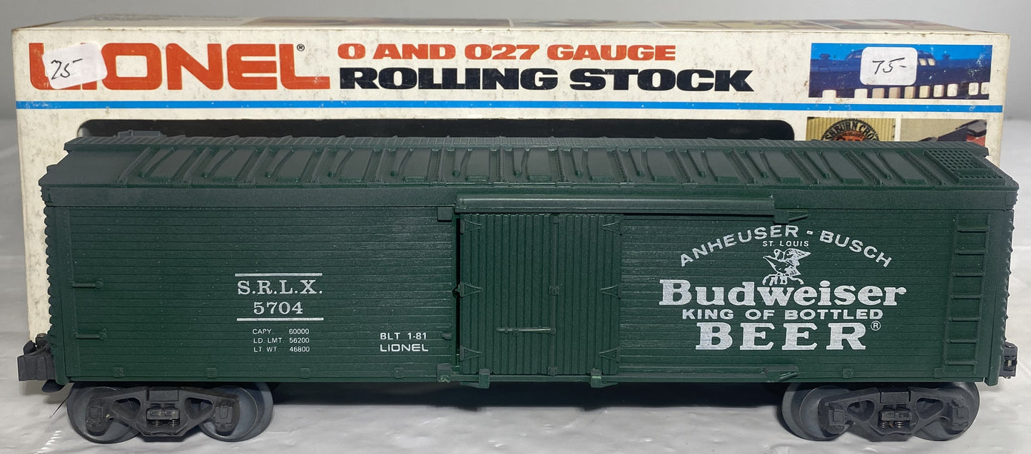 Lionel Modern 5704 Budweiser Reefer