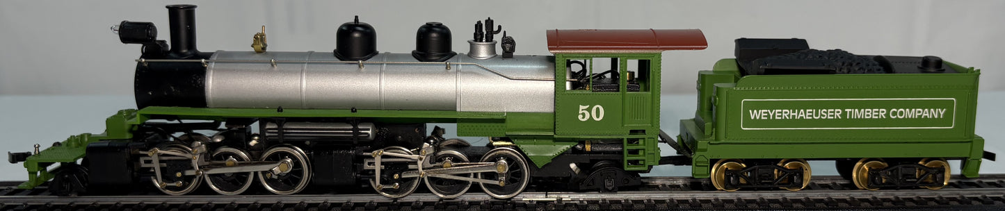 Mantua 334-100 HO Mallet Logger – Tender Locomotive Weyerhaeuser Timber Co.