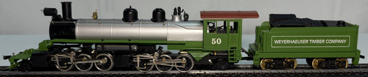 Mantua 334-100 HO Mallet Logger – Tender Locomotive Weyerhaeuser Timber Co.