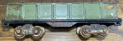 Lionel Pre War #512 Gondola Green