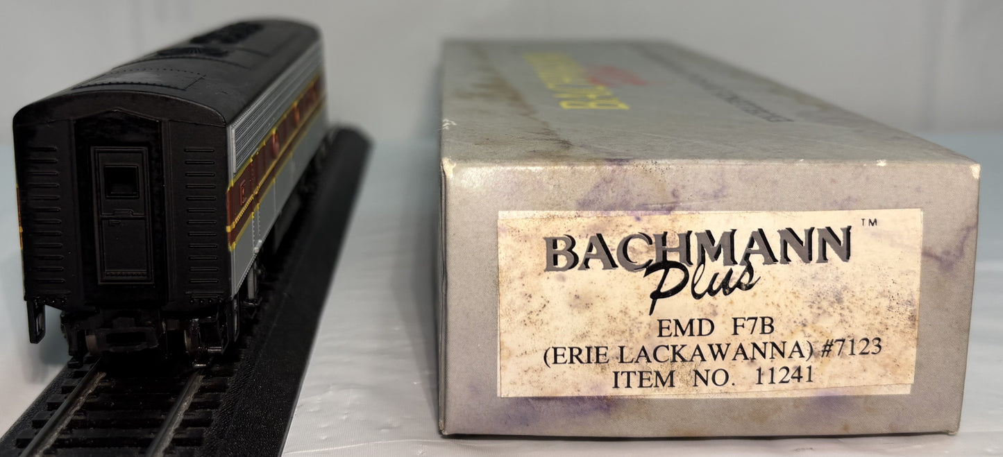 Bachmann Plus 11241 HO Scale Powered Erie Lackawanna EMD F7B #7123