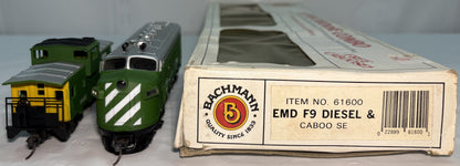 Bachmann 61600 HO Burlington Northern EMD F9 Diesel Loco & Caboose Set