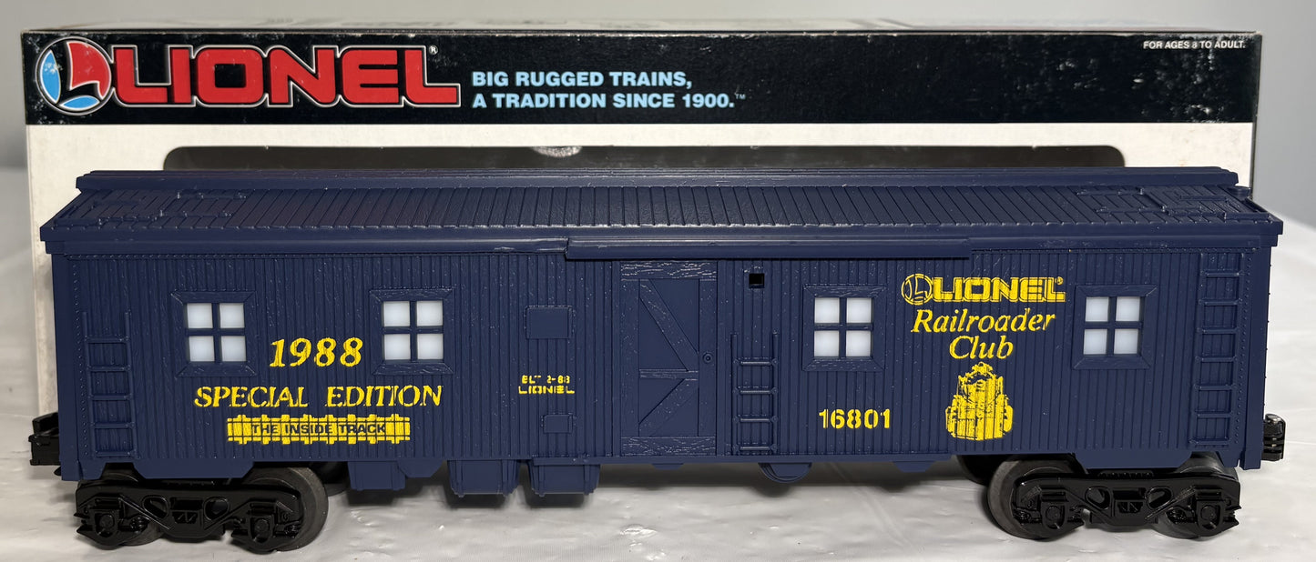 Lionel Modern 16801 Lionel Railroader Club Bunker Car