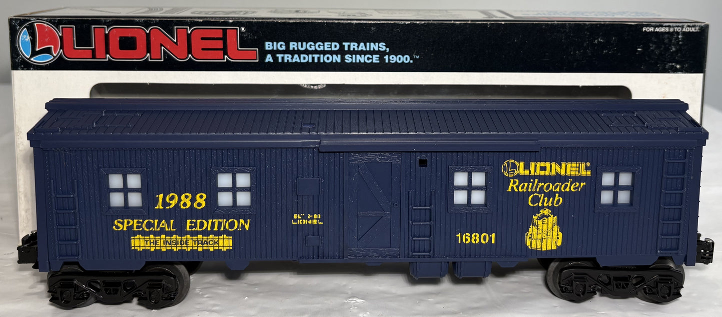 Lionel Modern 16801 Lionel Railroader Club Bunker Car