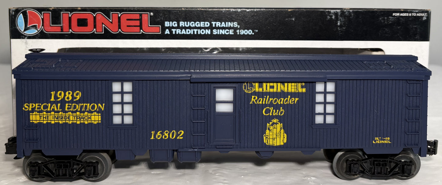Lionel Modern 16802 Lionel Railroader Club Bunker Car