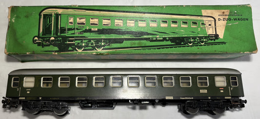 Marklin 4033 Öbb Express Train Car 2nd Class. Green