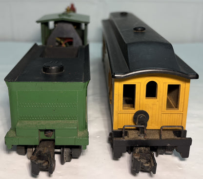American Flyer 21088 & 24730 Steam Locomotive and Baggage Car