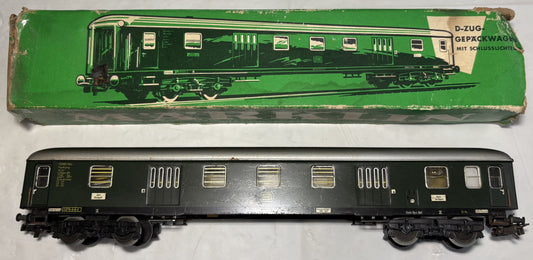 Marklin 4044 Express Train Baggage Car German DB type Dyl 961 Green