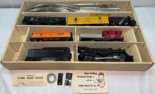 Lionel Post War 11540 Set O Gauge Four Car Steam Freight Set