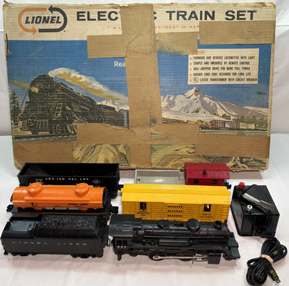 Lionel Post War 11540 Set O Gauge Four Car Steam Freight Set
