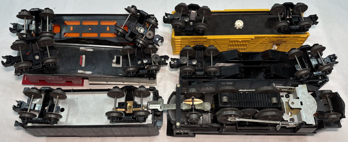Lionel Post War 11540 Set O Gauge Four Car Steam Freight Set
