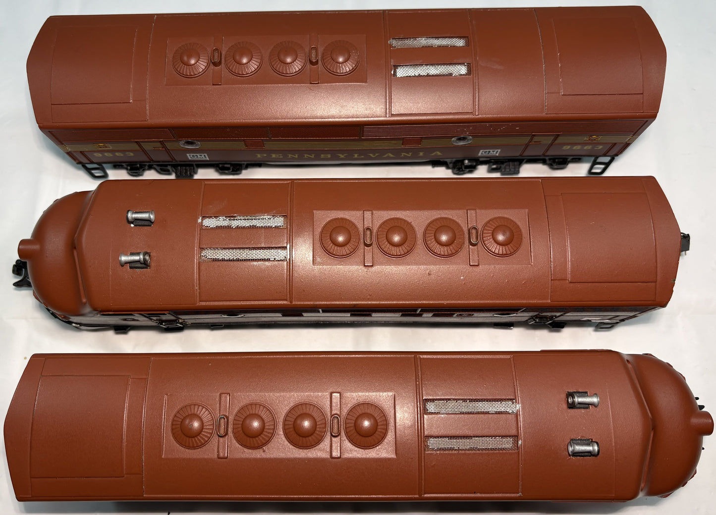 Lionel Post War 2343 O Gauge ABA Upgraded to RailSounds, Repaint in Pennsylvania Scheme