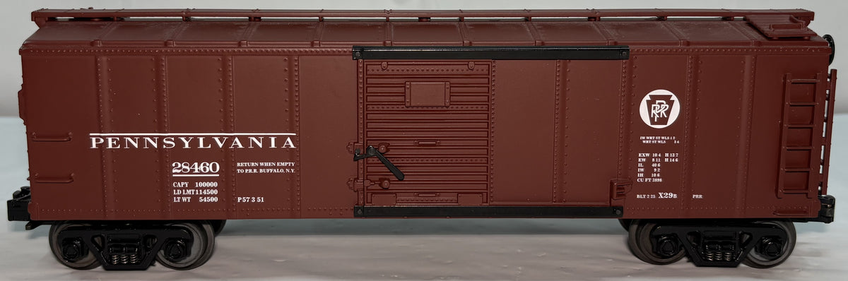 MTH 30-8401 O Gauge RailKing Pennsylvania Die-Cast Boxcar
