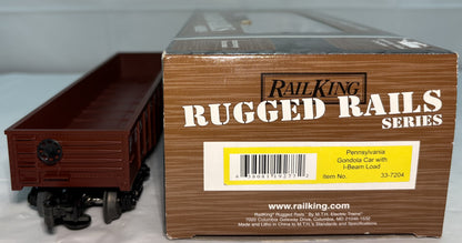 MTH 33-7204 O Gauge RailKing Pennsylvania Die-Cast Boxcar