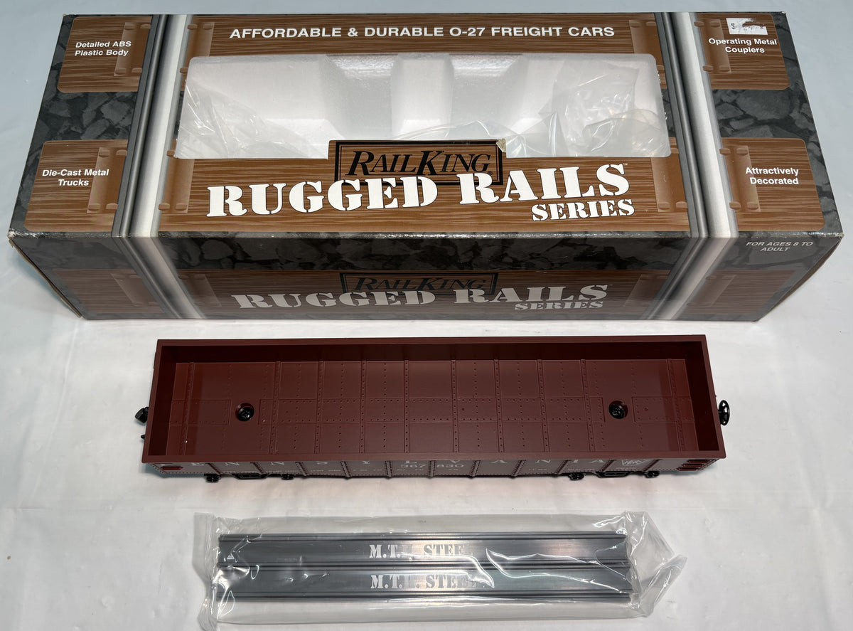 MTH 33-7204 O Gauge RailKing Pennsylvania Die-Cast Boxcar