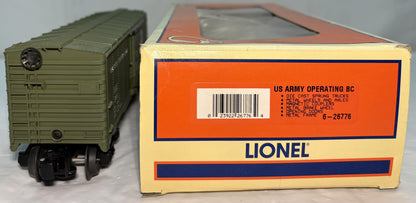 Lionel 6-26776 O Gauge U.S. Army Operating Box Car USAX #26413